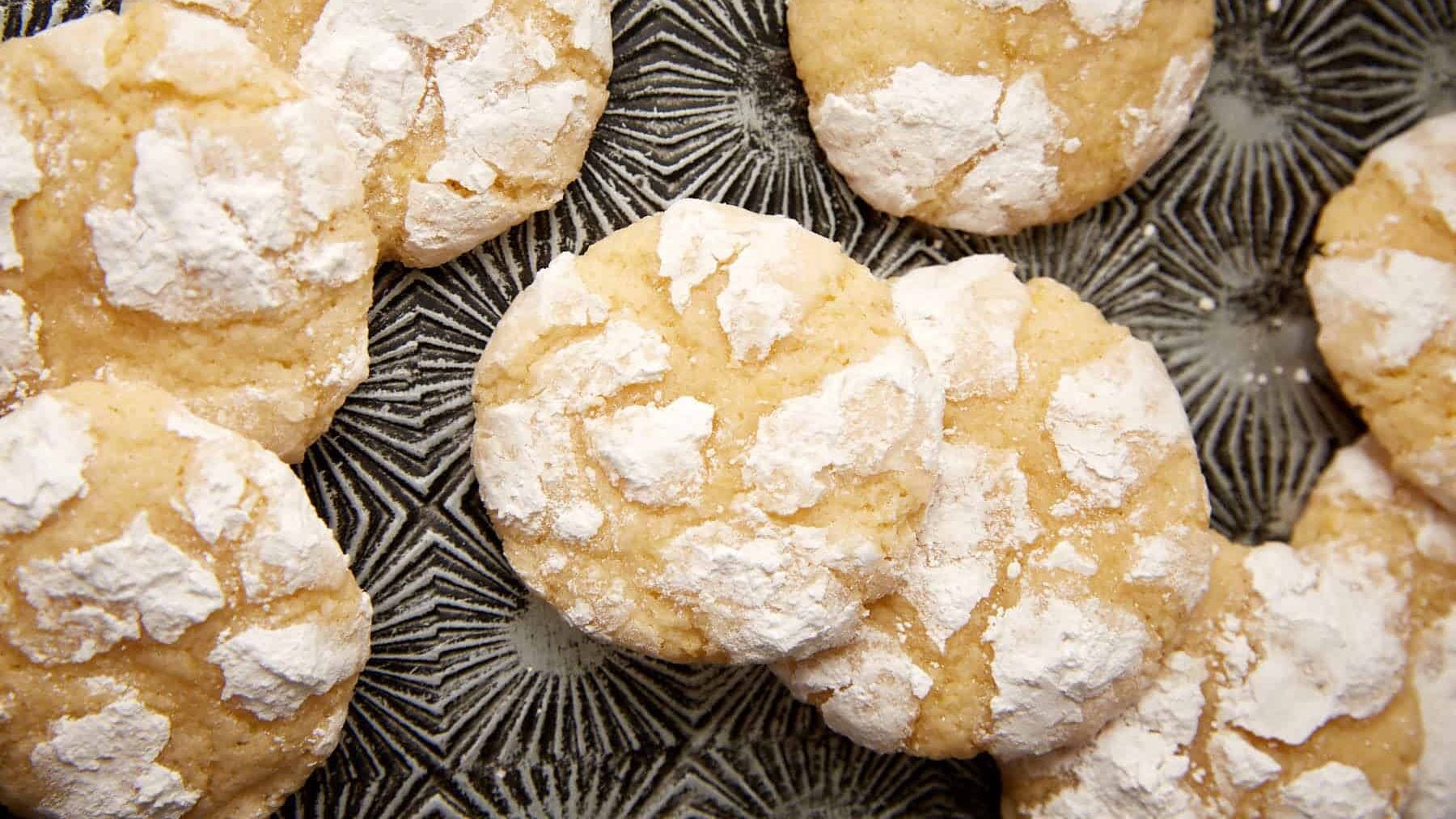 The Secret to Crisp Lemon Crinkle Cookies & Fresh Lemon Zest